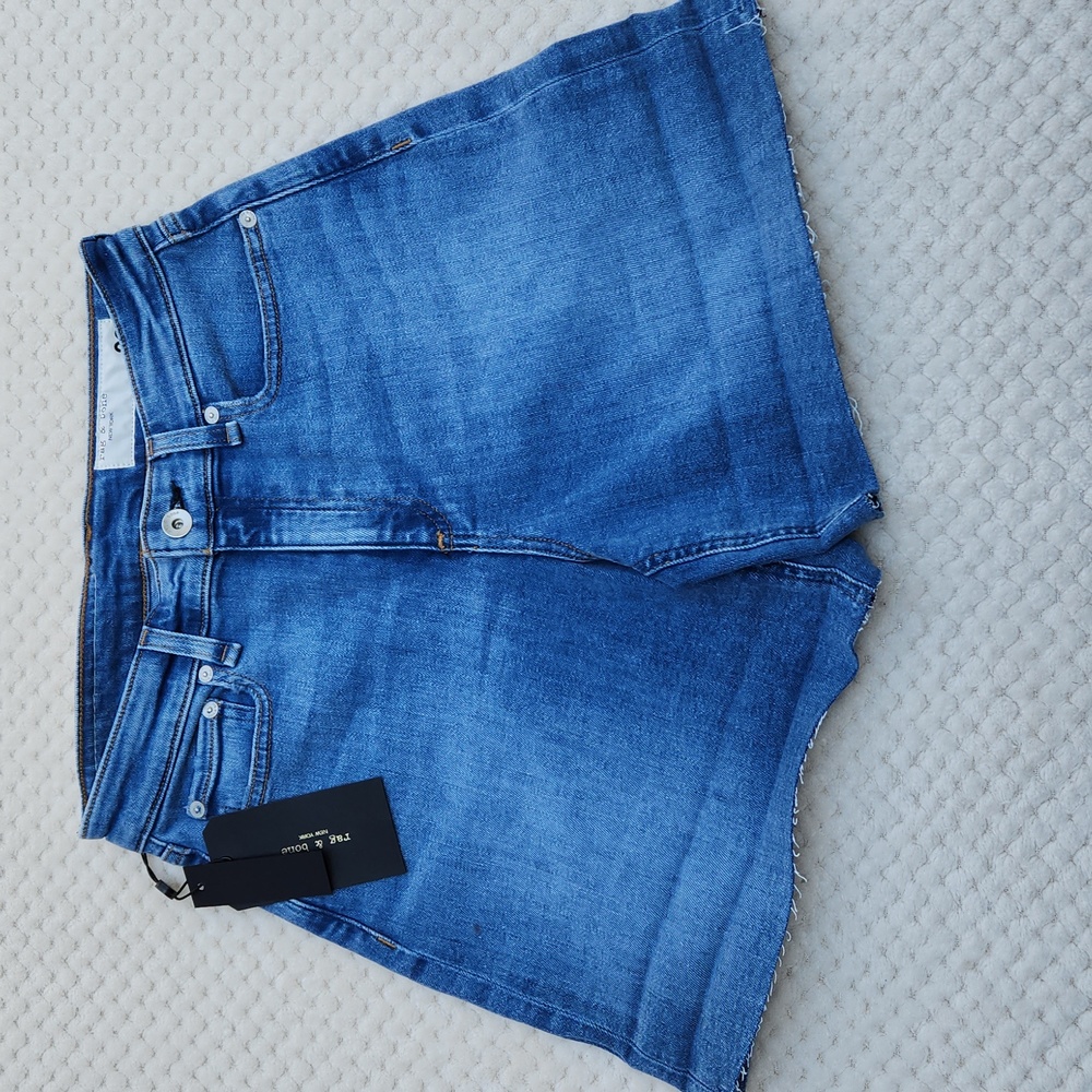 Nwt rag & bone Nina High Rise Denim Shorts - Picture 12 of 16